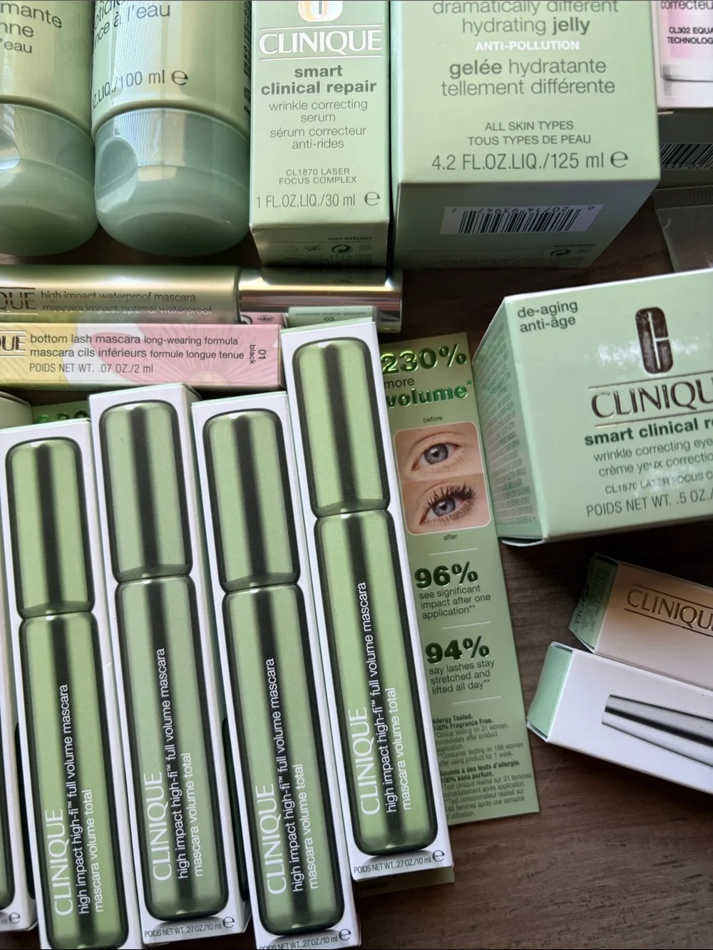 New Clinique Closet Clear Out skincare and makeup assortment